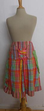 Fleurige handmade Ibiza/hippie look rok! 38, Kleding | Dames, Rokken, Maat 38/40 (M), Verzenden, Zo goed als nieuw, Onder de knie