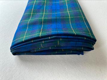Prachtig Schotse ruit stof, wol/polyester 200 x 158 beschikbaar voor biedingen