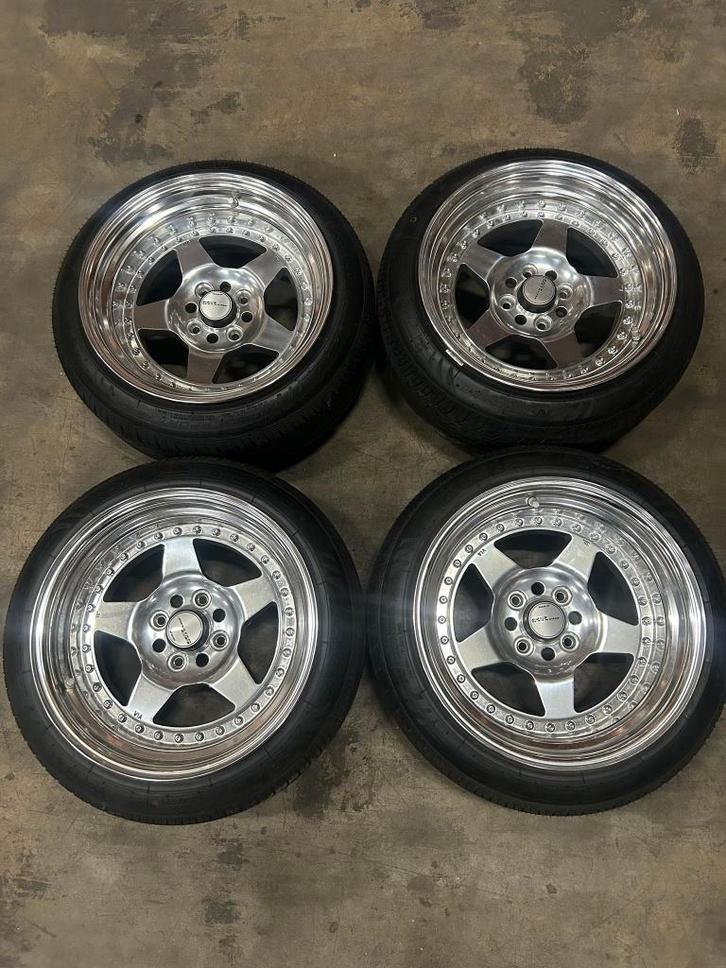 WORK Meister CR01 15 INCH 4X100, Auto-onderdelen, Banden en Velgen, Velg(en), Zomerbanden, 15 inch, 165 mm, Personenwagen, Gebruikt