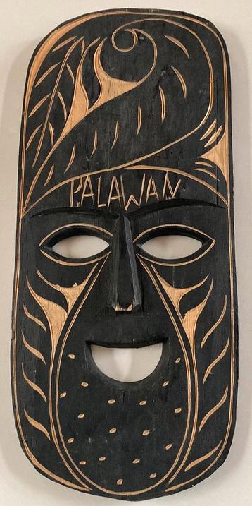 Masker Hout Palawan Filipijnen Eilandengroep beschikbaar voor biedingen