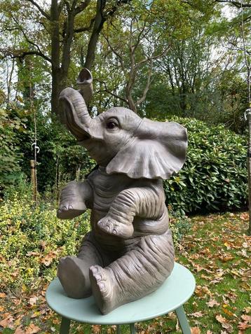 Beeld vrolijke olifant, babykamer kinderkamer woonkamer 90cm beschikbaar voor biedingen