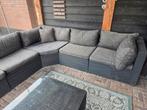 Bois le duc louncheset. Grijs met kussens en tafel., Tuin en Terras, Tuinsets en Loungesets, Ophalen of Verzenden, Gebruikt, Wicker