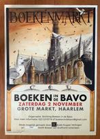 Mooi groot formaat Boekenmarkt Haarlem poster, Ophalen of Verzenden, A1 t/m A3, Zo goed als nieuw, Rechthoekig Staand