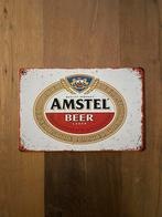 “Amstel” reclame bordje, Verzamelen, Biermerken, Ophalen of Verzenden, Nieuw, Reclamebord, Plaat of Schild, Amstel
