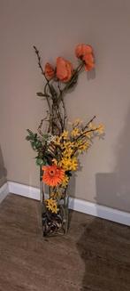 Grote zware glazen vaas 42cm ( geen action) maar Intra, Ophalen of Verzenden, Zo goed als nieuw