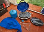 Camping bbq 3 in 1 tafelmodel, Caravans en Kamperen, Kampeeraccessoires, Ophalen of Verzenden, Gebruikt