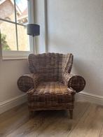 Robuuste landelijke rieten , rotan kinderstoel, Ophalen, Bruin, Eén, Landelijk