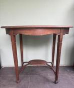 VINTAGE OVALE EIKEN HOUTEN TAFELTJE, Ophalen