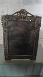 barok zwaar messing  fotolijstje met guirlander boven, Ophalen of Verzenden