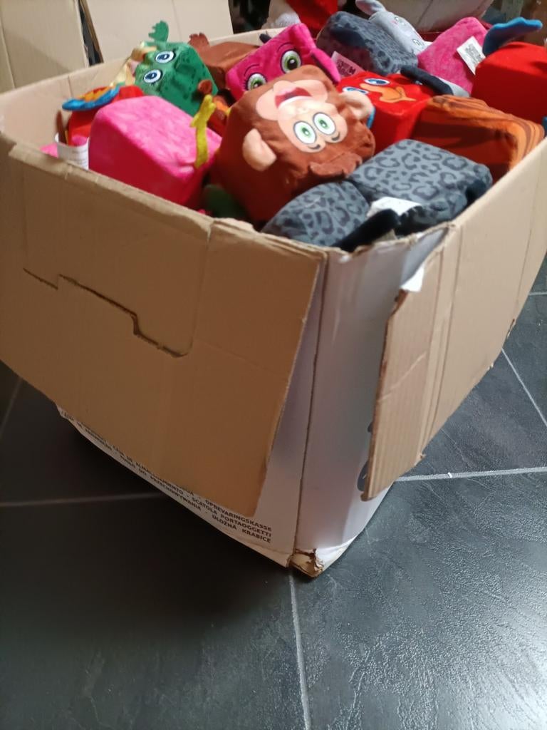 Doos vol jungle mini's Lidl knuffels, Ophalen of Verzenden, Zo goed als nieuw, Overige typen