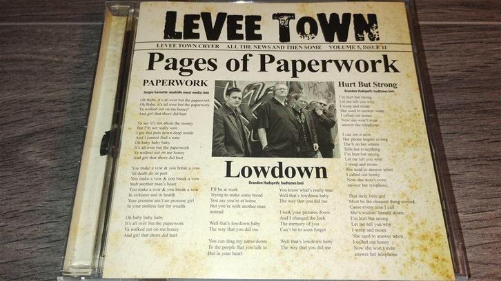 Levee Town ‎– Pages Of Paperwork, Cd's en Dvd's, Cd's | Rock, Zo goed als nieuw, Alternative, Ophalen of Verzenden