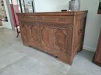 Mooie kist met graveringen Engel Lamann aus1888, Huis en Inrichting, Woonaccessoires | Kisten, Ophalen, Gebruikt, 100 tot 150 cm