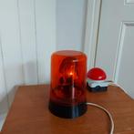 Oranje Zwaailicht zwaailamp werklamp met noodstop schakelaar, Gebruikt, Ophalen of Verzenden