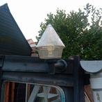 Vintage Wandlamp met Glazen Kap, Ophalen of Verzenden