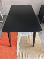 Zwarte IKEA Lisabo Tafel, Huis en Inrichting, Tafels | Eettafels, Ophalen, 100 tot 150 cm, 50 tot 100 cm, Zo goed als nieuw
