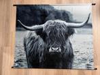 Wanddoek Schotse Hooglander, Huis en Inrichting, Ophalen of Verzenden, Zo goed als nieuw