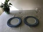 keukenservies// couvert plus 2 kristal wijnglazen, Ophalen of Verzenden, Nieuw, Overige stijlen, Bord(en)