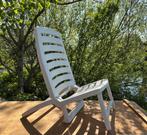 Strandstoel Progarden - wit kunststof - Campingstoel, Ophalen, Zo goed als nieuw, Campingstoel
