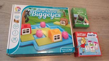 Spelletjes (vanaf 3 jaar) beschikbaar voor biedingen