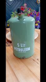 Oude groene geëmailleerde petroleum kan, 5ltr, Ophalen of Verzenden