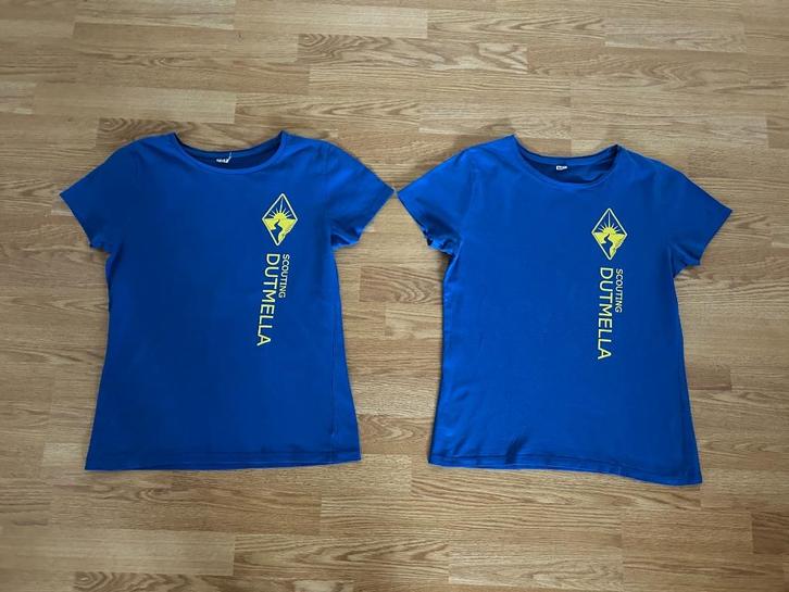 2x shirt maat S Dutmella scouting dames, Verzamelen, Scouting, Zo goed als nieuw, Kleding, Ophalen of Verzenden