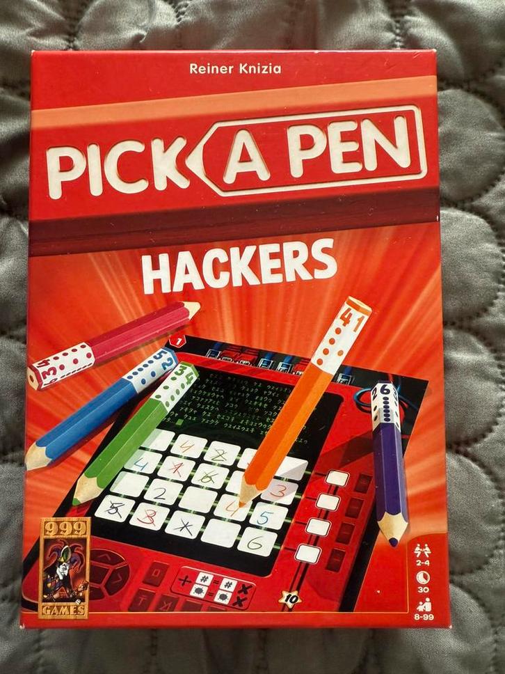 Pick A Pen spel variant Hackers en Riffen Nieuw!, Hobby en Vrije tijd, Gezelschapsspellen | Bordspellen, Nieuw, Ophalen of Verzenden