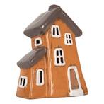 Lantaarnhuis - windlicht - kandelaar - scheef huisje, Huis en Inrichting, Woonaccessoires | Kandelaars en Kaarsen, Overige materialen