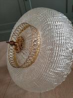 Grote glazen  plafondlamp, Ophalen, Gebruikt, Glas, Klassiek