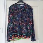 Donkerblauwe Blouse van Emily van den Berg maat 42. Met een, Blauw, Ophalen of Verzenden, Zo goed als nieuw, Maat 42/44 (L)