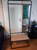 Kledingrek met spiegel en plank, Huis en Inrichting, Kasten | Kledingkasten, Ophalen, Zo goed als nieuw