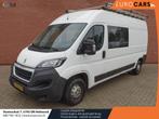 Peugeot Boxer 2.0 BlueHDI L3H2 Dubbele cabine Airco Navi Tre, Auto's, Bestelauto's, Stof, Gebruikt, 4 cilinders, 2500 kg