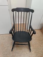 Zwarte houten schommelstoel, Huis en Inrichting, Stoelen, Ophalen, Gebruikt, Eén, Hout