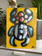 Graffiti schilderij Abstract “Egyptian Bug” met lijst, Antiek en Kunst, Ophalen of Verzenden