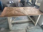 Robuste 4 tot 6 persoons tafel, Huis en Inrichting, Tafels | Eettafels, Ophalen, 50 tot 100 cm, Zo goed als nieuw, 150 tot 200 cm