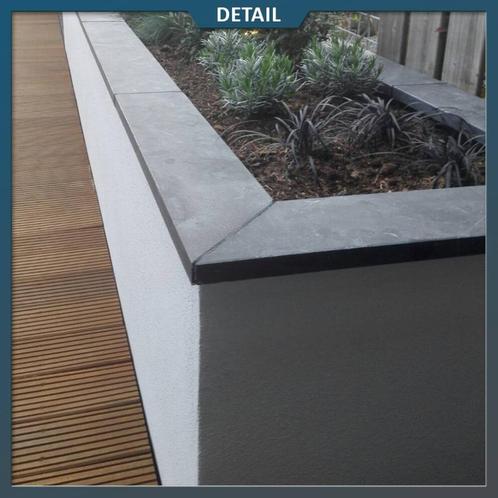 vijverranden hardsteen 100x20x3 cm gezoet / facet, Tuin en Terras, Vijvers, Nieuw, Ophalen