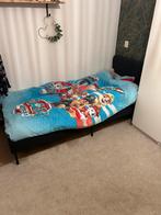 Gestoffeerd eenpersoonsbed zonder matras, Ophalen, Zo goed als nieuw, Eenpersoons, 90 cm