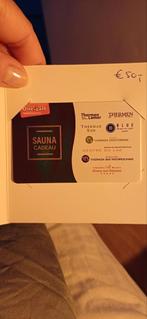 SAUNA CADEAU BON TWV 50 EURO Thermen, Eén persoon, Cadeaubon, Spa of Sauna
