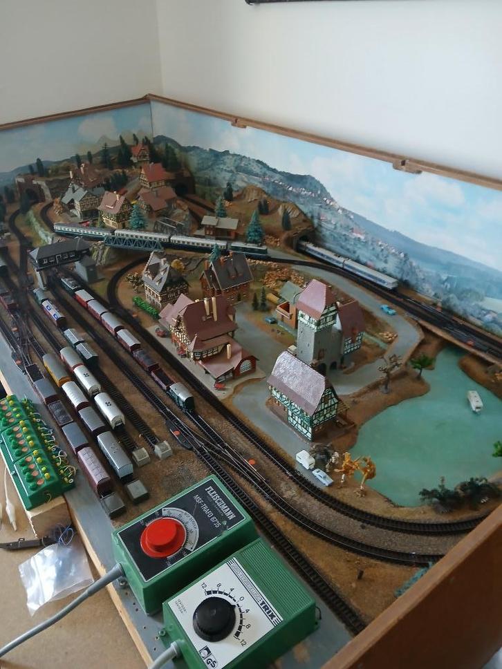 treinbaan N spoor, Hobby en Vrije tijd, Modeltreinen | N-Spoor, Gebruikt, Treinset, Gelijkstroom of Wisselstroom, Overige merken