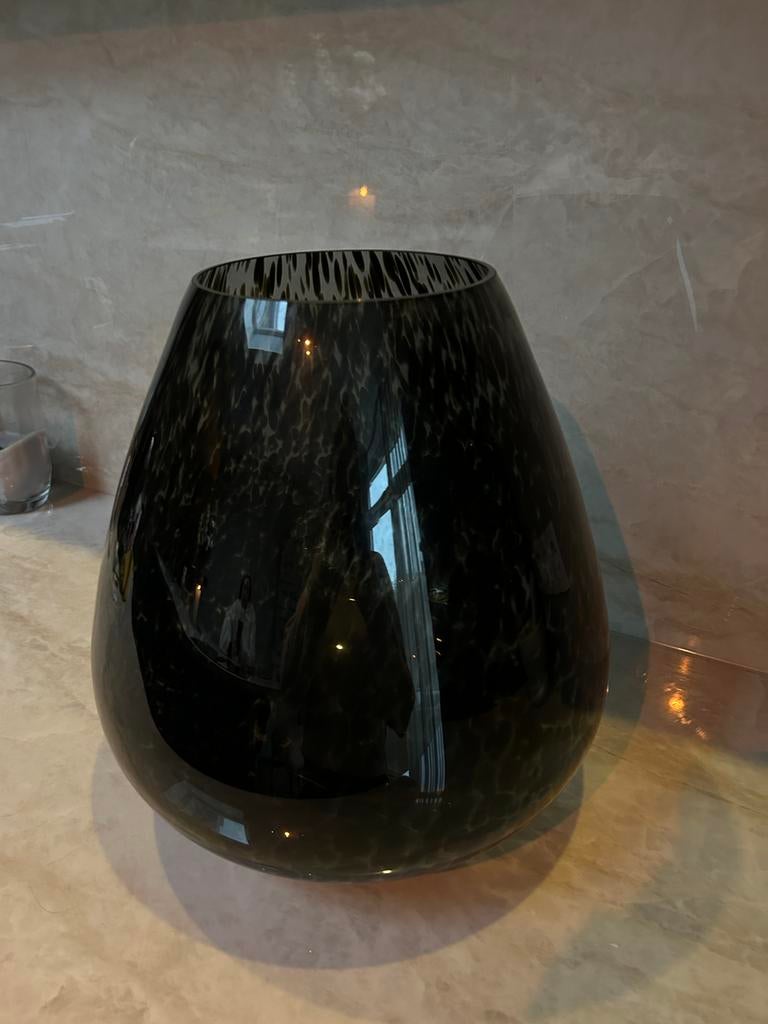 Panter/cheeta vaas, Overige kleuren, Verzenden, Minder dan 50 cm, Glas