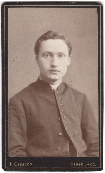 CDV - Portret Man - Foto Sikkes / Oppers Amsterdam beschikbaar voor biedingen