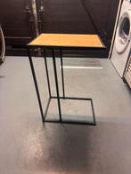 Bijzettafel Hout & Metaal, Huis en Inrichting, Tafels | Bijzettafels, Ophalen, Minder dan 45 cm, Minder dan 55 cm, Zo goed als nieuw