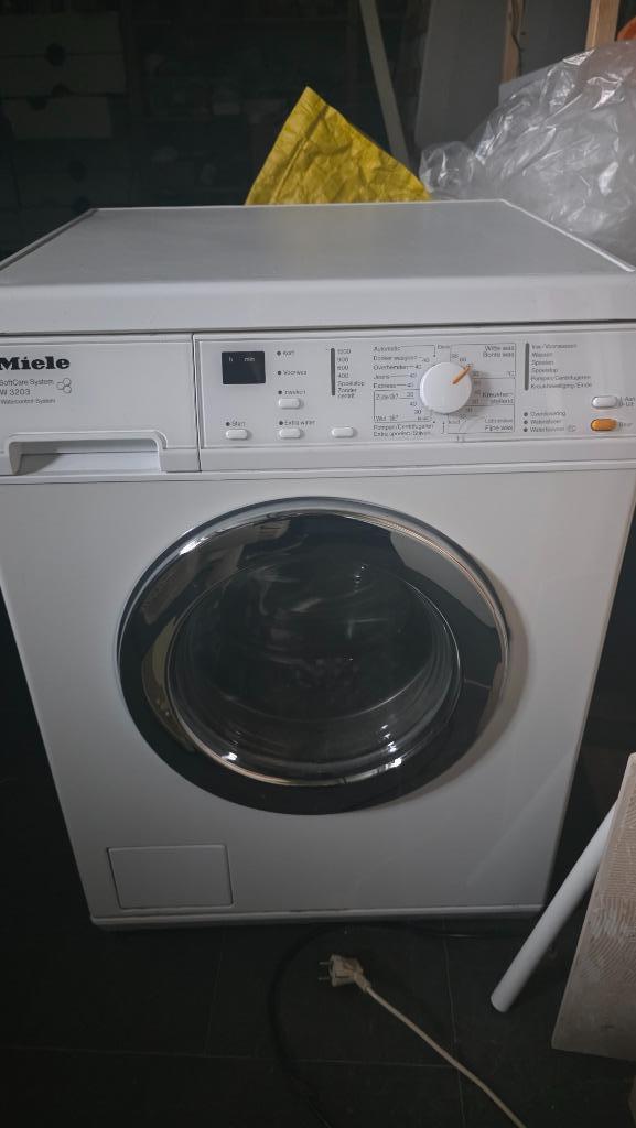 Wasmachine Miele, Witgoed en Apparatuur, Wasmachines, Gebruikt, Voorlader, 6 tot 8 kg, 85 tot 90 cm, 1200 tot 1600 toeren, Energieklasse A of zuiniger