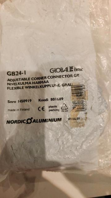 Nordic Aluminium GB24-1 – Flexibele Hoekkoppeling (Grijs) beschikbaar voor biedingen