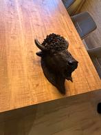 Stierenhoofd van hard plastic - 40x15cm, Ophalen of Verzenden, Nieuw, Kunststof, Dierenbeeld