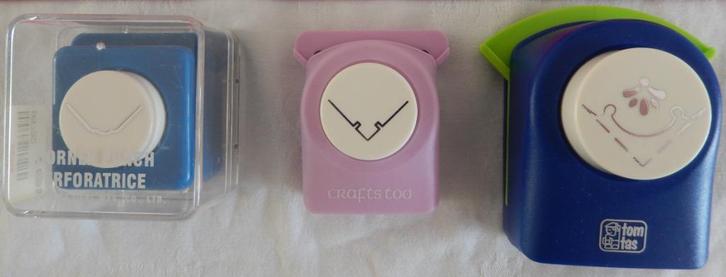 3 Ponsen in 1 koop :Carla Craft; Crafts too en Tom Tas, Hobby en Vrije tijd, Kaarten | Zelf maken, Zo goed als nieuw, Pons of Mal