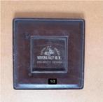 Vintage lederen kunstlederen onderzetter Verberkt BV Diemen, Verzamelen, Automerken, Motoren en Formule 1, Ophalen of Verzenden