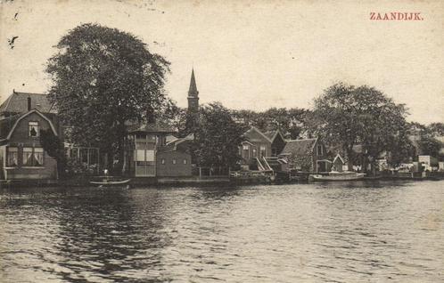 Zaandijk. - gezicht op - 1910 gelopen, Verzamelen, Ansichtkaarten | Nederland, Gelopen, Overijssel, Voor 1920, Ophalen of Verzenden