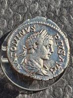 Zilveren Denarius van Caracalla, Ophalen of Verzenden, Overige landen, Losse munt, Zilver