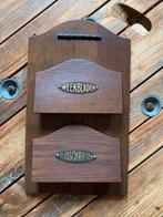 Antieke vintage houten weekbladen/tijdschriftenhouder, Ophalen