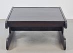 Vintage Wengé Salontafel Brutalist Postmodern ‘70 Hout tafel, Ophalen, Gebruikt, 50 tot 100 cm, Vierkant